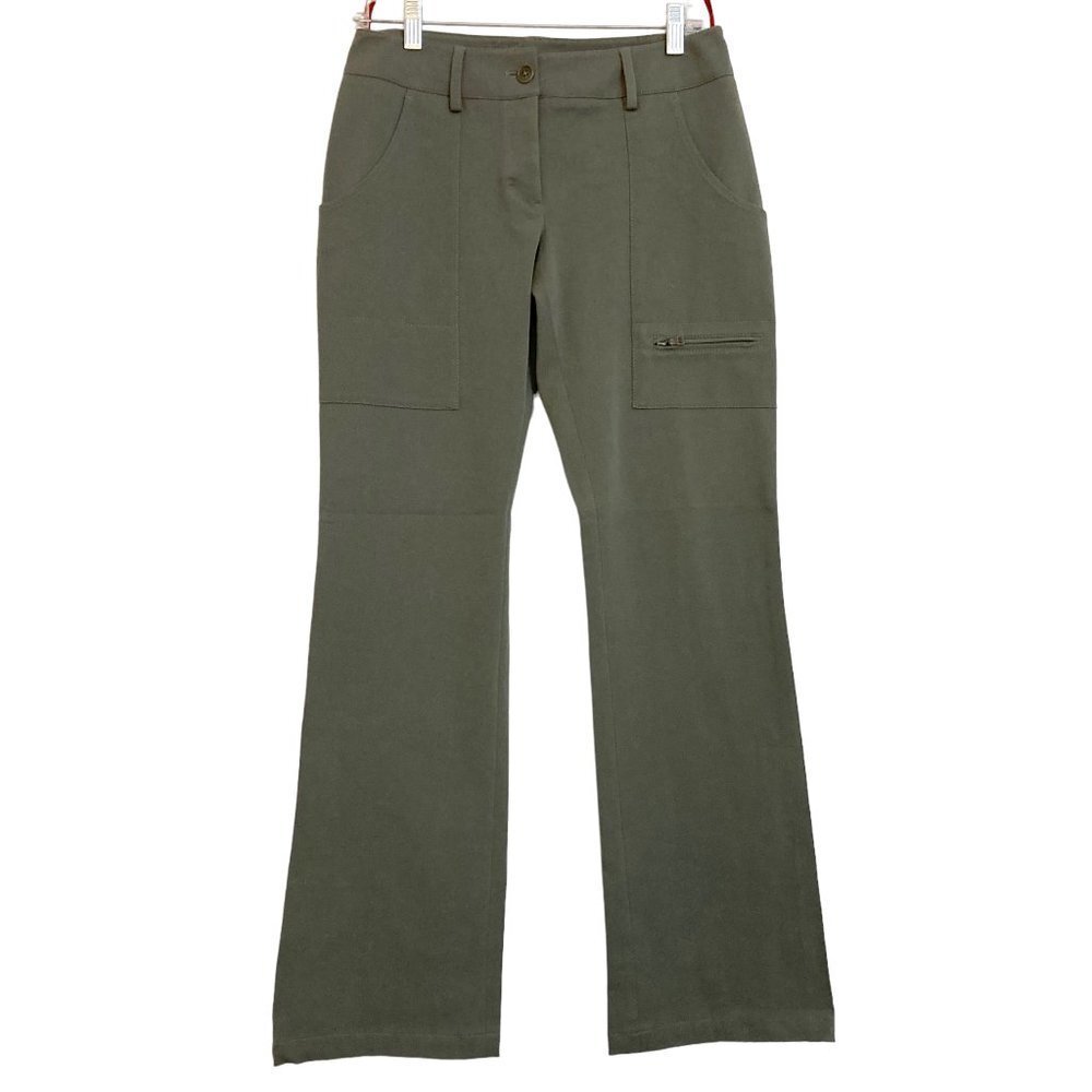 Vintage PRADA SPORT Army Green Straight Leg Utility Cargo Pants Y2K